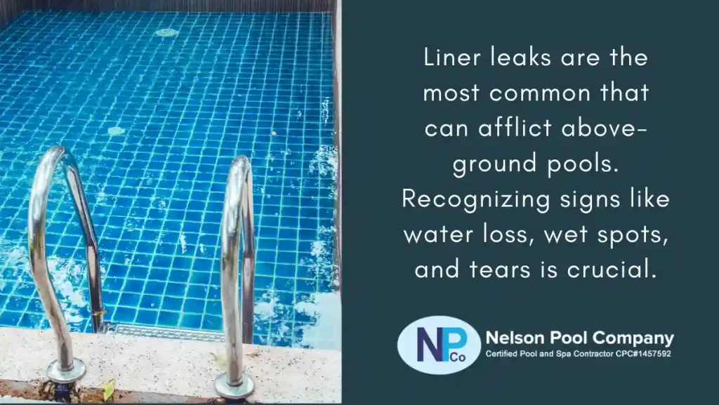 Rely on Sarasota pool repair leak detection services for the precise resolution of above-ground pool liner leaks, courtesy of the skilled team at Nelson Pool Company.
